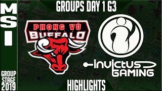 PVB vs IG Highlights | MSI 2019 Group Stage Day 1 | Phong Vu Buffalo vs Invictus Gaming