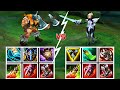 OLAF vs FIORA FULL BUILD FIGHT