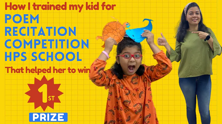 Poem Recitation Competition with Props | How to Prepare  kids to Deliver the Poem | UKG kids