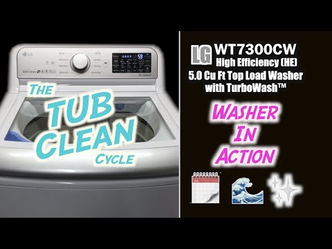 LG Washer - The Tub Clean Cycle 