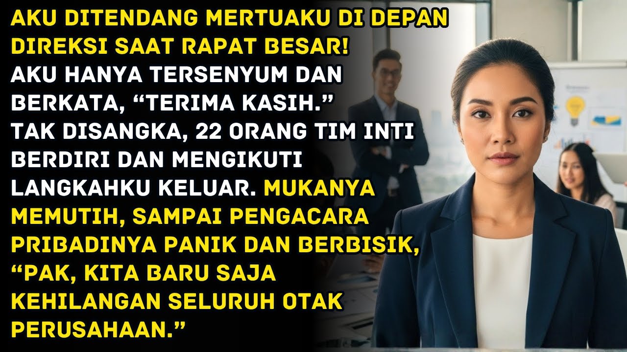 DIPECAT MERTUA DI DEPAN SEMUA ORANG, 22 KARYAWAN IKUT KELUAR BERSAMAKU! SETAHUN KEMUDIAN….