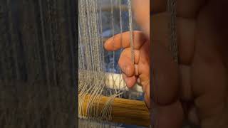 Warp-weighted loom: making heddles on two rods (part 2)