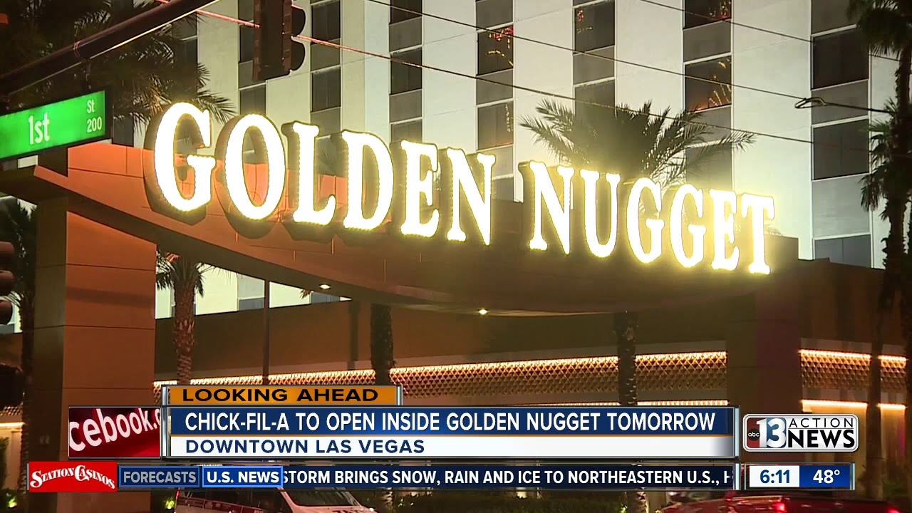 ChickfilA opening inside Golden Nugget in downtown Las Vegas YouTube