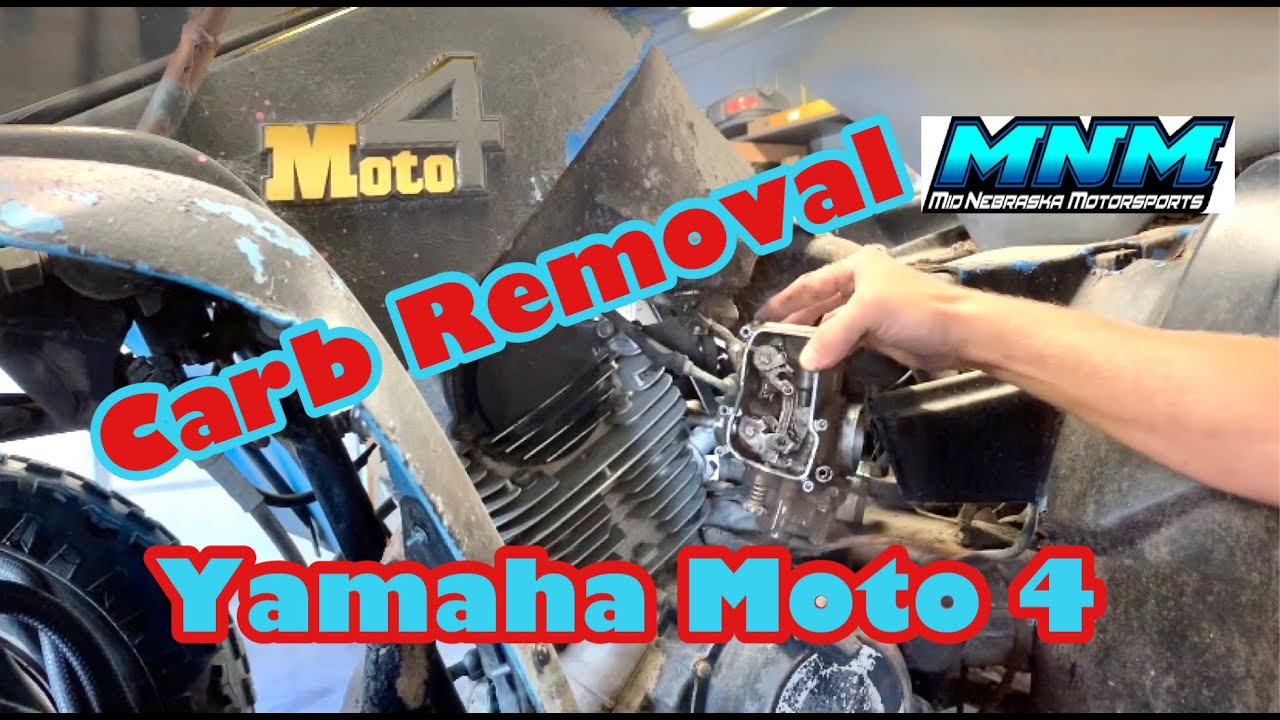 Yamaha Moto 4 350 — как снять карбюратор / Снятие — карбюратор снят для чистки