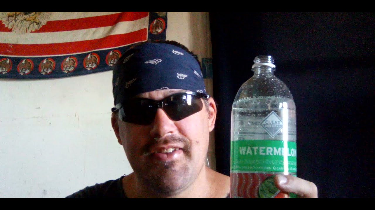 Trying Clear American Watermelon Flavored Water