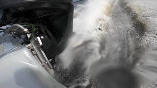 Mercury 60r Surfacing. 13'  Biel  Merc 11x18p Cleaver on limiter at 6500rpm