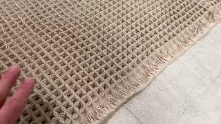 Waffle Runner Rug, Super Absorbent Non Slip Bath Mat