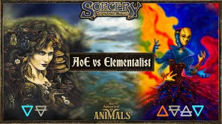 AVATAR OF EARTH (🪨/💧) vs ELEMENTALIST (💨/🪨/🔥/💧), Sorcery: Contested Realm Gameplay