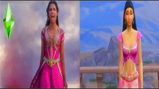 Speechless Part 2 Aladdin 2019 I Sims 4 I Side By Side Comparison