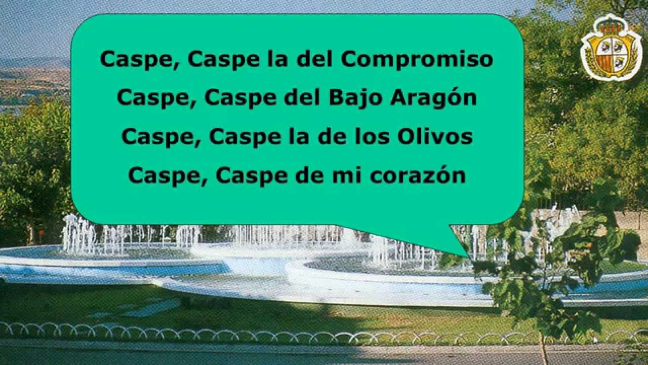 Himno a Caspe, letra y música