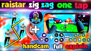 Raistar zig zag one tap trick || How to do Zig Zag one tap || zig zag movement free fire