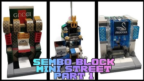 BUILDING SEMBO BLOCK MINI STREET || Lego alternative || SD6608 SD6609 SD6610