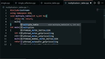 #Shorts / #Recursion Multiplication table of any number in cpp by recursion/ Learning too much