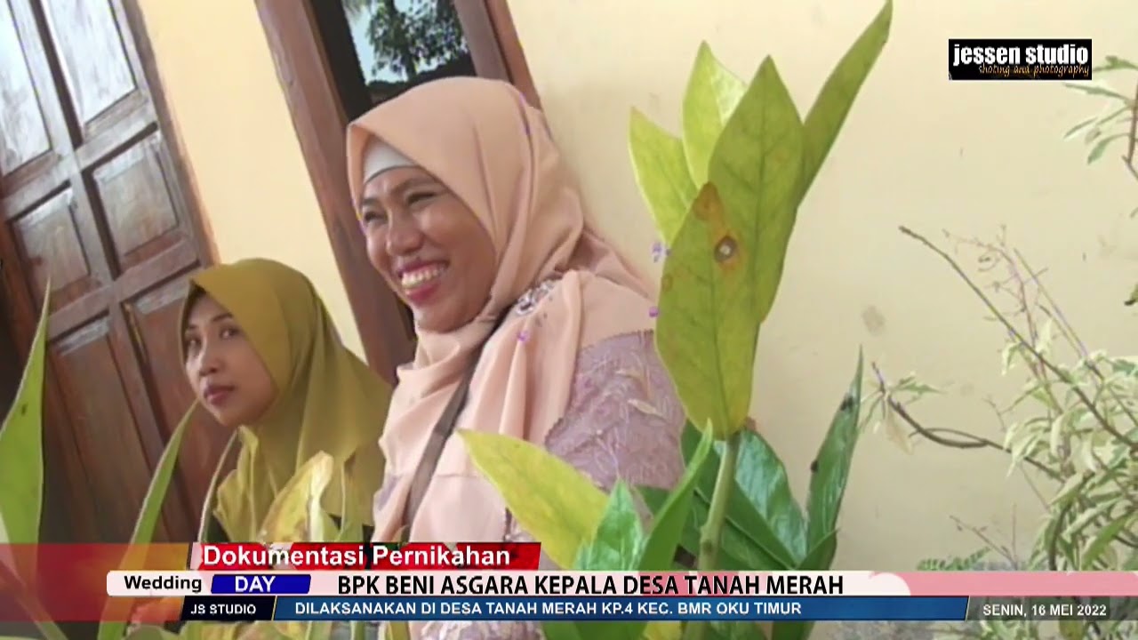 Sambutan bapak kades Tanah Merah Bpk  Beni Asgara di acara Pernikahan Taufiq & Dewi