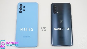 Samsung Galaxy M32 5G vs OnePlus Nord CE 5G Speed Test and Camera Comparison