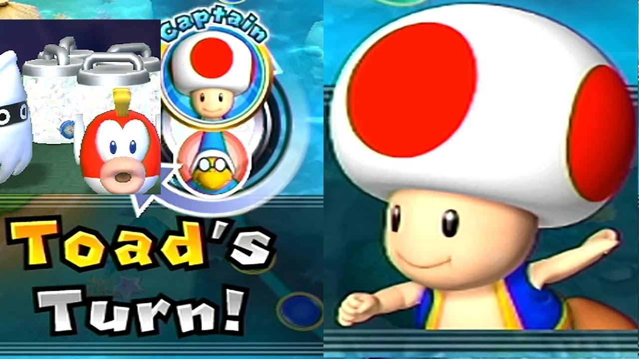 Mario Party 9◆Solo Mode #134 Toad◆Blooper Beach