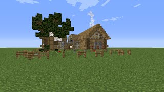 Minecraft Tutorial: Simple Wood House Furnishing