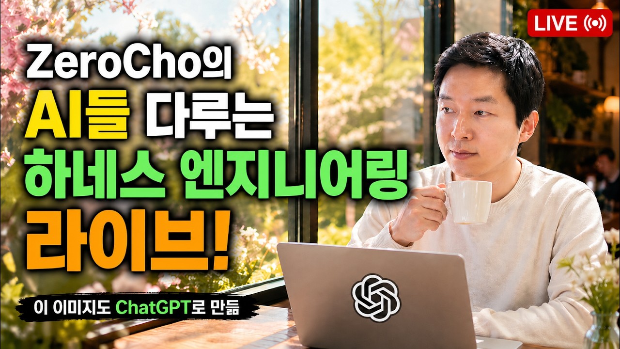 ZeroCho의 하네스엔지니어링 라이브 - OpenAI Codex + GPT-5.5로 AI 조련하기
