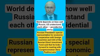 World depends on how well Russia, US understand each other — presidenti#russiaukrainewar