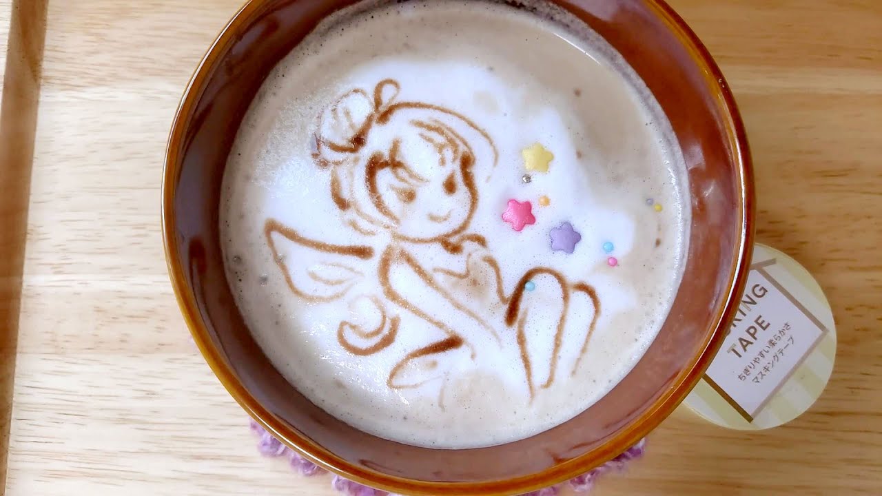 ラテアート ティンカーベルを描いてみました ディズニー Coffee Latte Art Tinker Bell Disney Making Youtube ラテアート ティンカーベルを描いてみました ディズニー Coffee Latte Art Tinker Bell Disney Making Youtube