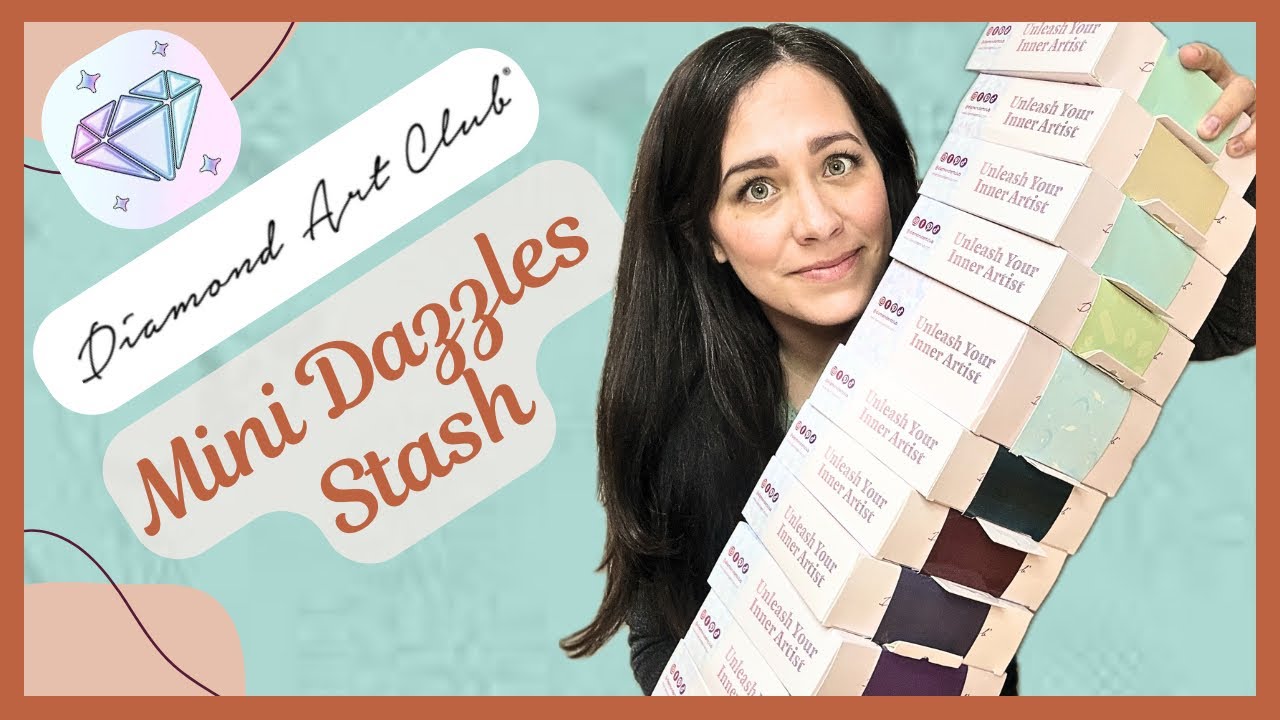 11 kit Haul/ Stash of Diamond Art Club Mini Dazzles Sets! + What Happened to My Costco Delivery??