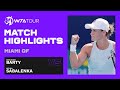 Ashleigh Barty vs. Aryna Sabalenka | 2021 Miami Open Quarterfinals | WTA Match Highlights