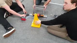 FRC4481 - 2023 Prototypes - Cone Pinch Rollers Nose From Top, Square Edge From Floor