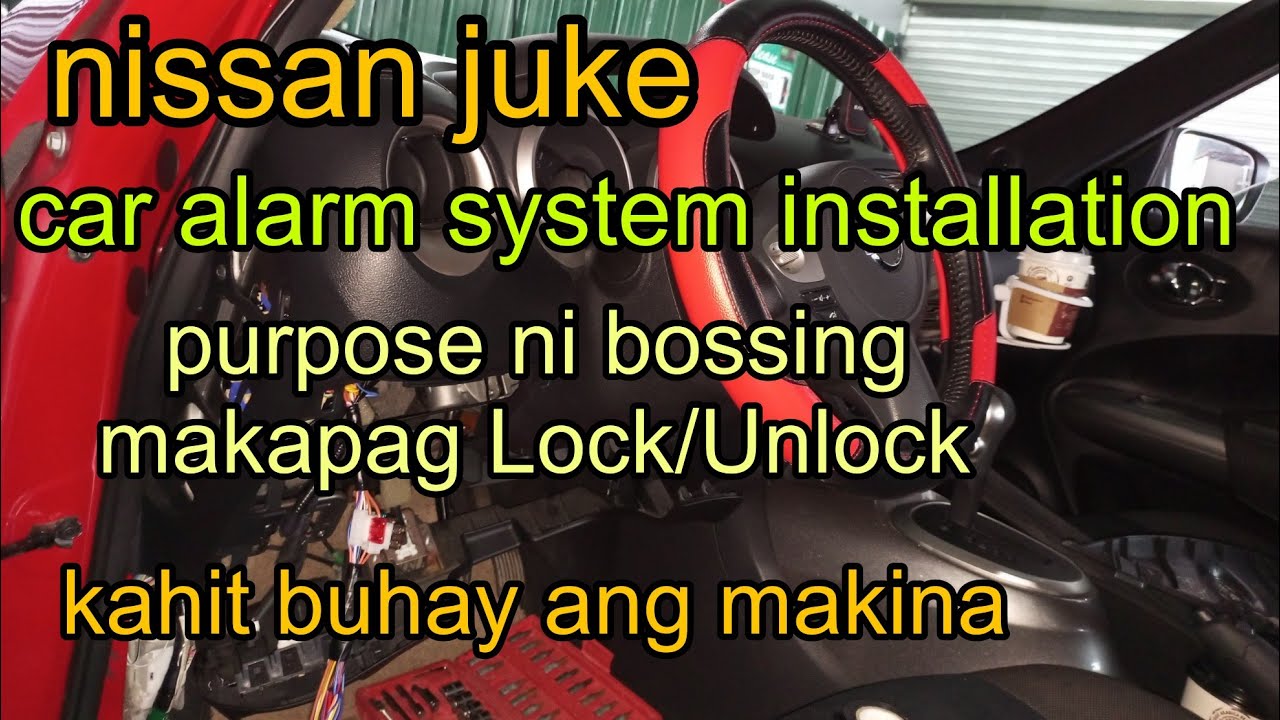 nissan juke Car alarm system installation YouTube