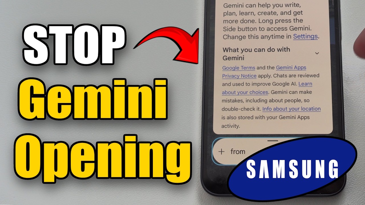 How to Stop Gemini Opening from Holding Power Button on Samsung Phone ...