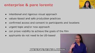 IDA Open Call Info Video 2 - Enterprise and Pare Lorentz Overview: Similarities and Differences