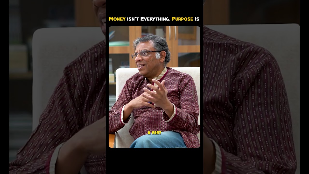 Money Isn’t Everything in Life, Find Your Purpose | JEE AIR 1 Prof. Rajesh Gopakumar