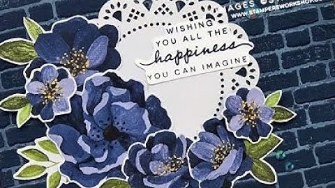 Create a fun background with ink and an embossing folder