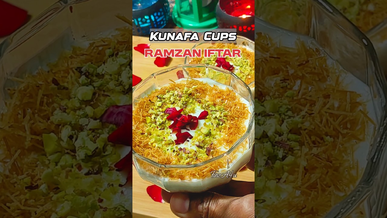 ☪️5 min Kunafa Cups Ramzan Iftar Special