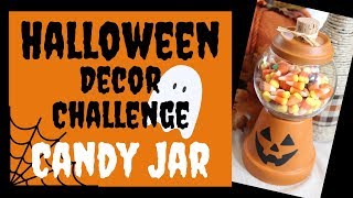 DIY CANDY JAR - HALLOWEEN DECOR CHALLENGE hosted by Remodelaholic