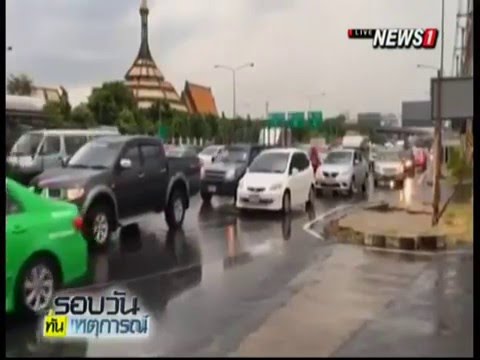 เกิดพายุฤดูร้อนในหลายพื้นที่ทั่วกทม. ฝนตกหนัก จราจรติดขัด
