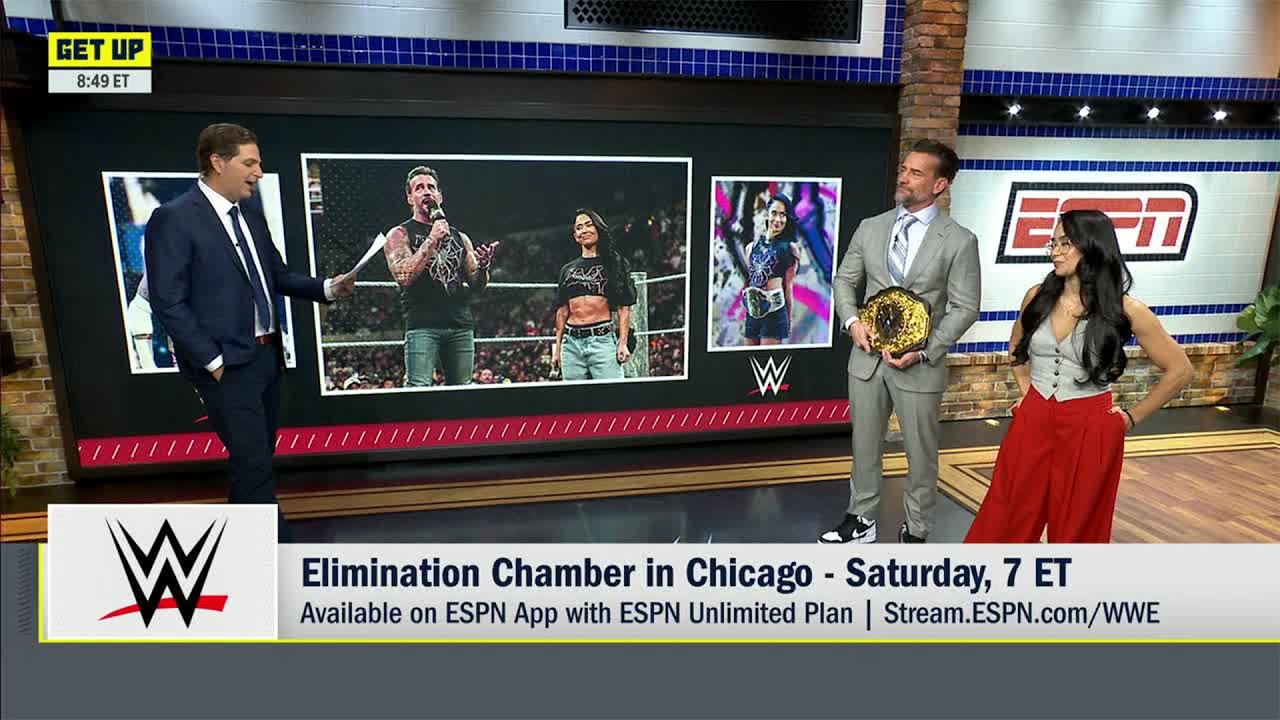 CM Punk & AJ Lee want to 'FOLLOW IN THE FOOTSTEPS' of Chicago greats at Elimination Chamber | Get Up