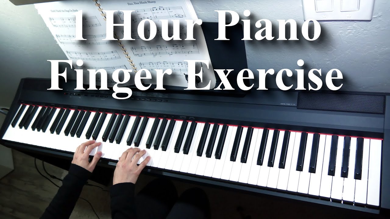1 Hour Piano Finger Exercise Practice with Me Improve Your Speed