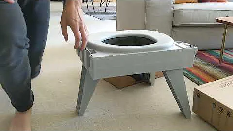 Cleanwaste go anywhere portable toilet unboxing