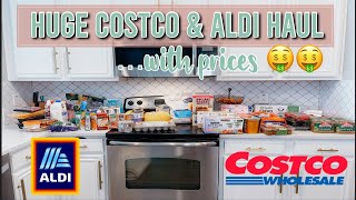 NEW MASSIVE GROCERY HAUL | ALDI GROCERIES | HUGE GROCERY HAUL FROM COSTCO | FOOD AND PANTRY RESTOCK