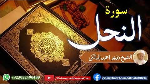 Suratul Nahl | Sheikh Qari Nazeer Ahmad Almalki | قاری نذير احمد المالکی | سورة النحل