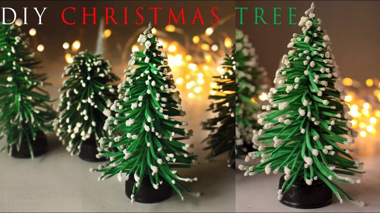 How to make Christmas Tree | DIY Mini Tabletop Christmas Tree *Cheap ...