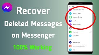 How To Recover Deleted Messages On Messenger (2023 Update) | Recover Deleted Facebook Messages