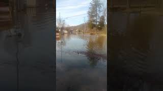Redneck in gallia county going throw flood water