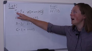 Set Theory Example: A Complement Intersection B = A