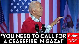 BREAKING NEWS: Joe Biden Interrupted By Protester Advocating For A Ceasefire In Gaza