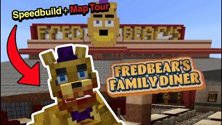 I Built My Own Custom Fredbear Family Diner In MCPE!!