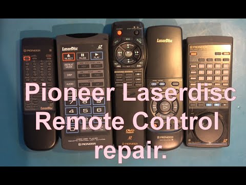 Remote controls for Pioneer Laserdisc players.