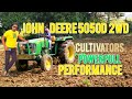 JOHN DEERE 5050D 2WD ।। cultivators power full performance  in the field।। #viral #lakhviews 