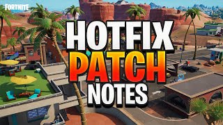 HOTFIX PATCH NOTES: UNVAULTED ITEMS + BATTLE FOR CONDO CANYON