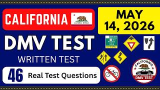 May 14, 2026 | Real DMV Written Permit Test 2026 | 46 Real Test Questions | Car Permit Test 2026
